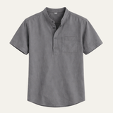 Kieran | Lightweight Cotton Linen Short Sleeve Shirt