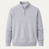 Morris | Half Zip Knit Jumper with Stand Collar