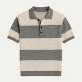 Bert | Men's Short Sleeve Knitted Polo Shirt Breathable Top