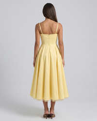 Celestina | Corset-Style Sleeveless Midi Dress
