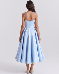 Celestina | Corset-Style Sleeveless Midi Dress