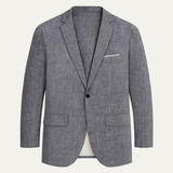 Malachi | Single Breasted Slim Fit Linen Blend Blazer