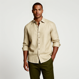 Dennis | Vintage Long Sleeve Linen Shirt