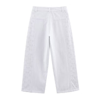 Natalia | white wide leg jeans