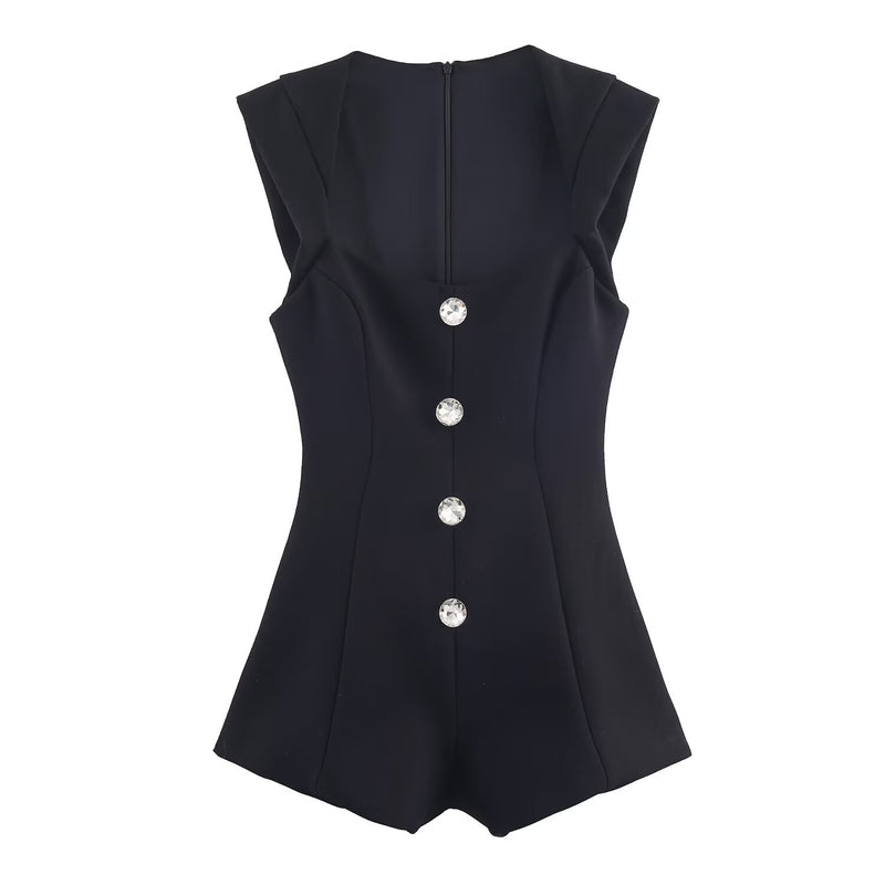 Aurora | button up romper