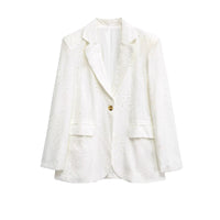 Lila | white blazer