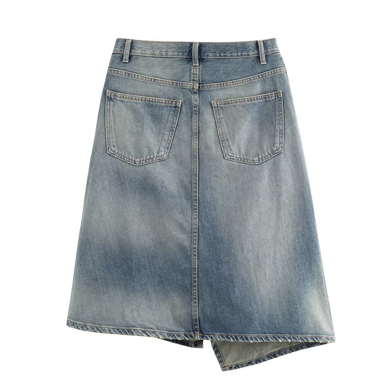Grace | denim midi skirt