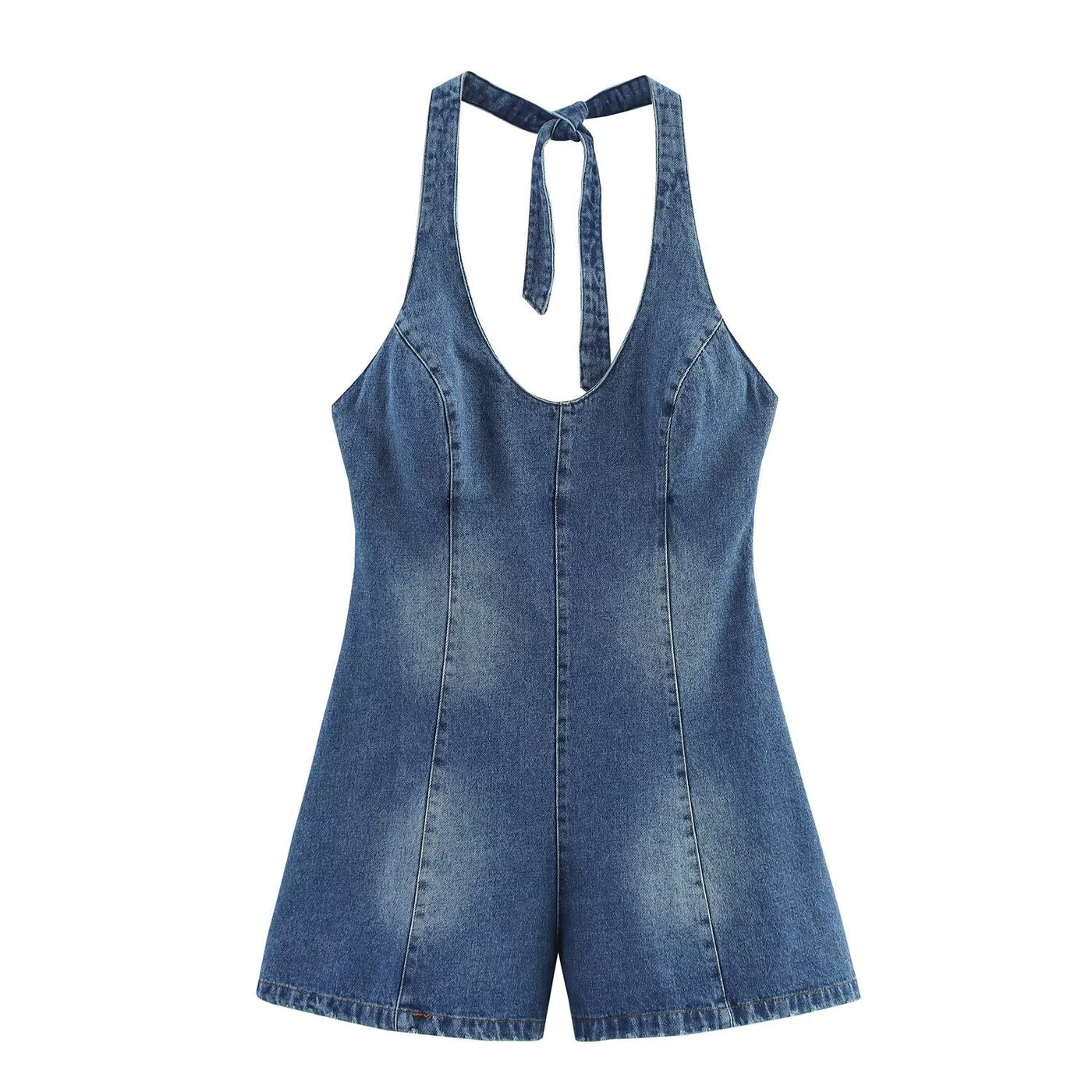 Skye | denim romper
