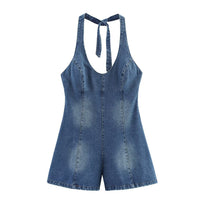 Skye | denim romper