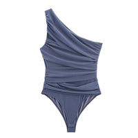 Lara | one shoulder ruched top