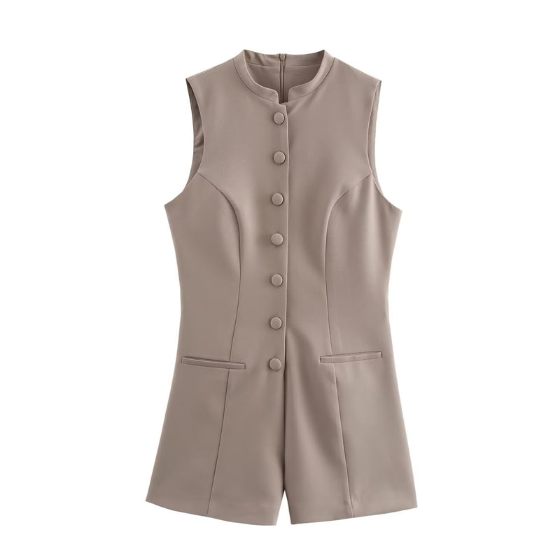 Annabelle | button up romper