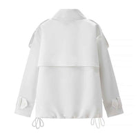 Quinn | Double Breasted Blazer White Cropped