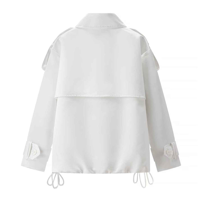 Quinn | Double Breasted Blazer White Cropped