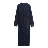 Celeste | denim maxi dress