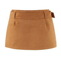 Edith | belted mini skirt