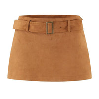 Edith | belted mini skirt