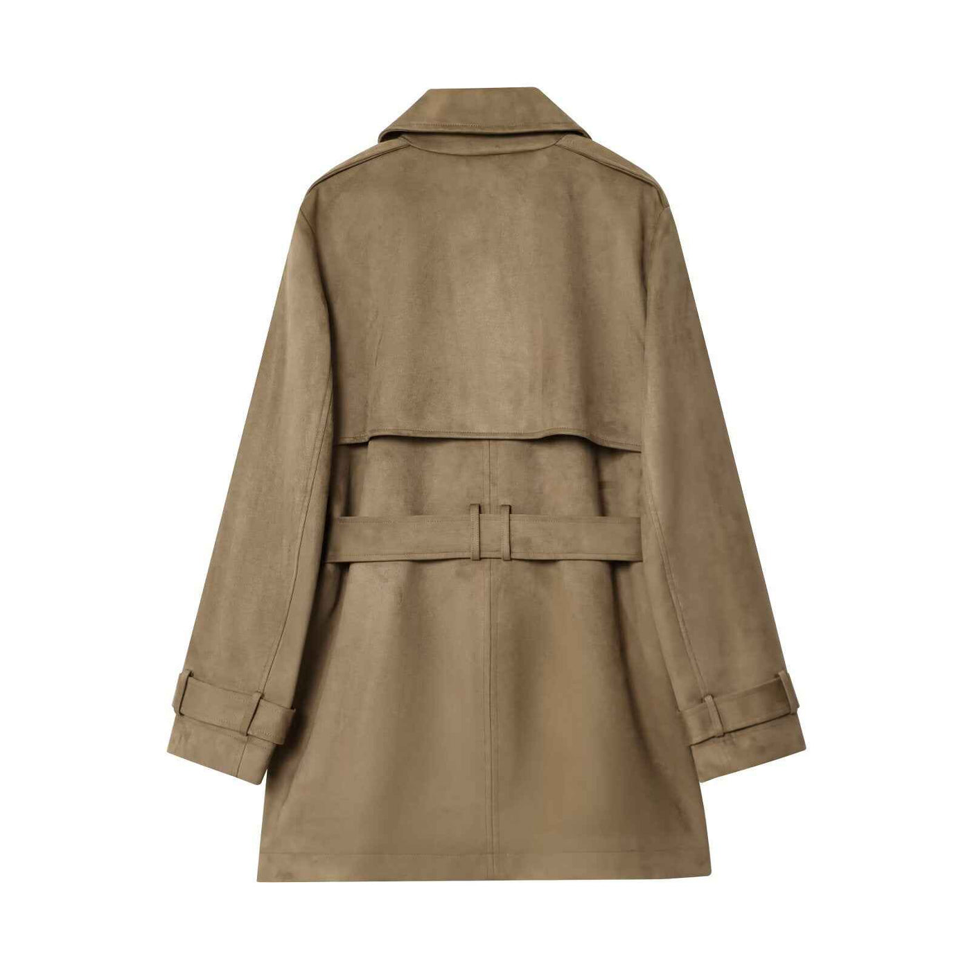Bella | Smart Casual Belted Trench Jacket Beige Double Breasted