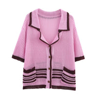 Lucy | short sleeve knit cardigan