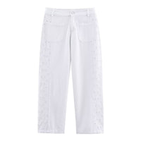 Natalia | white wide leg jeans