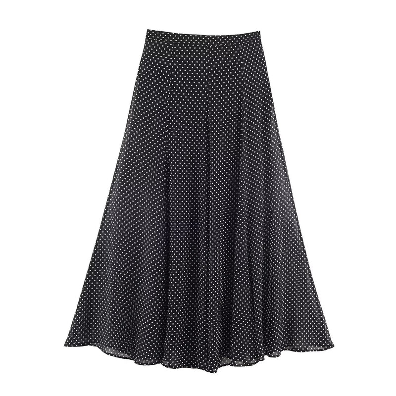 Aria | polka dot maxi skirt