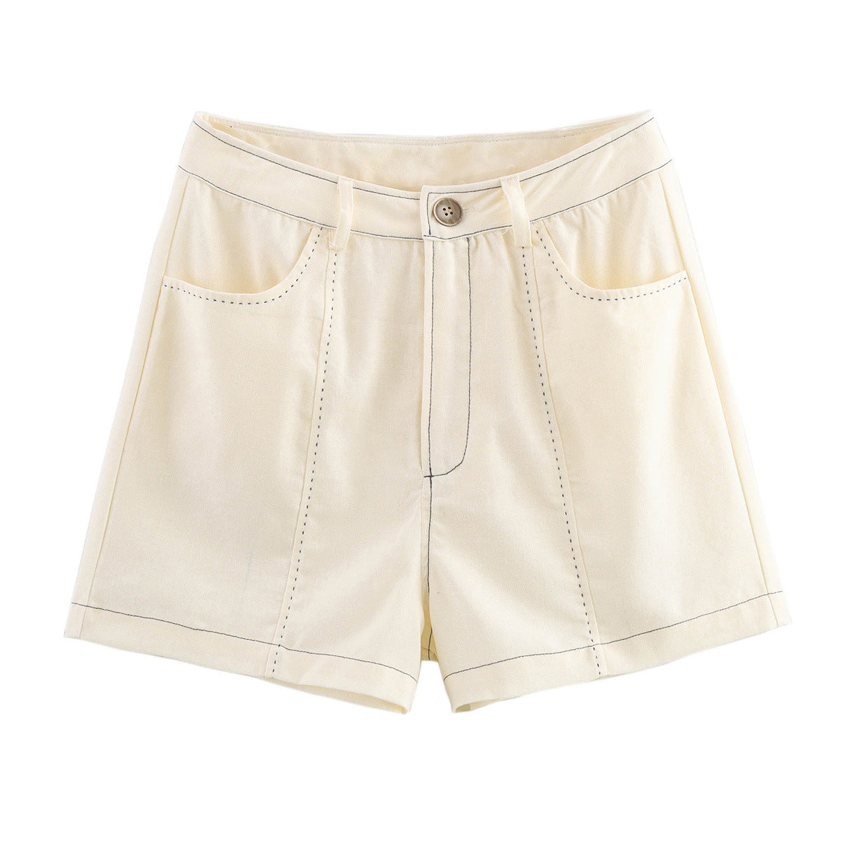 Beatrice | white denim shorts