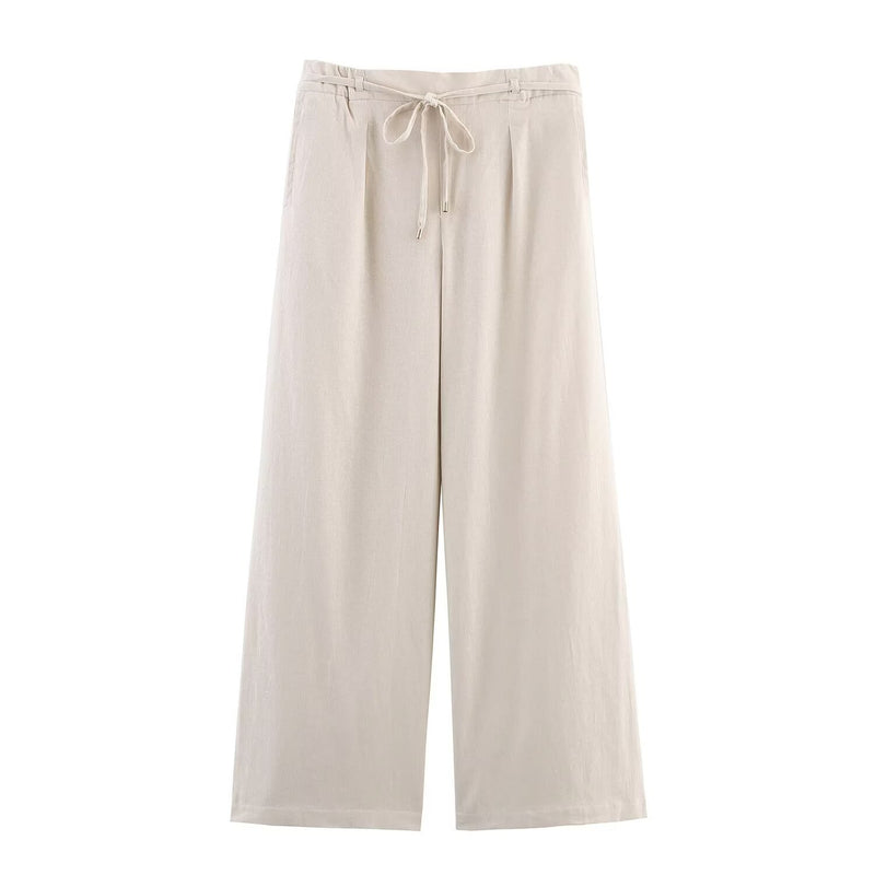 Francesca | linen wide leg pants