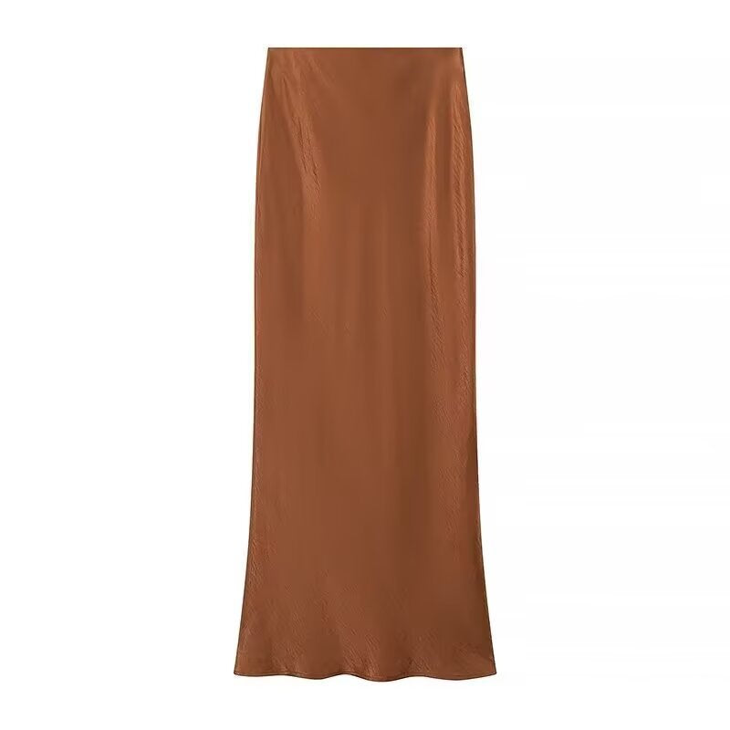Pippa | Satin Maxi Slip Skirt