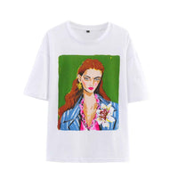 Zara | Oversized Graphic Tee White
