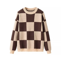 Ailsa | check knit top