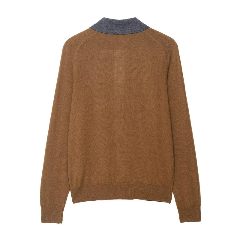 Layla | argyle knit polo top