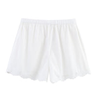 Clara | white linen shorts