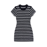 Pearl | striped mini dress