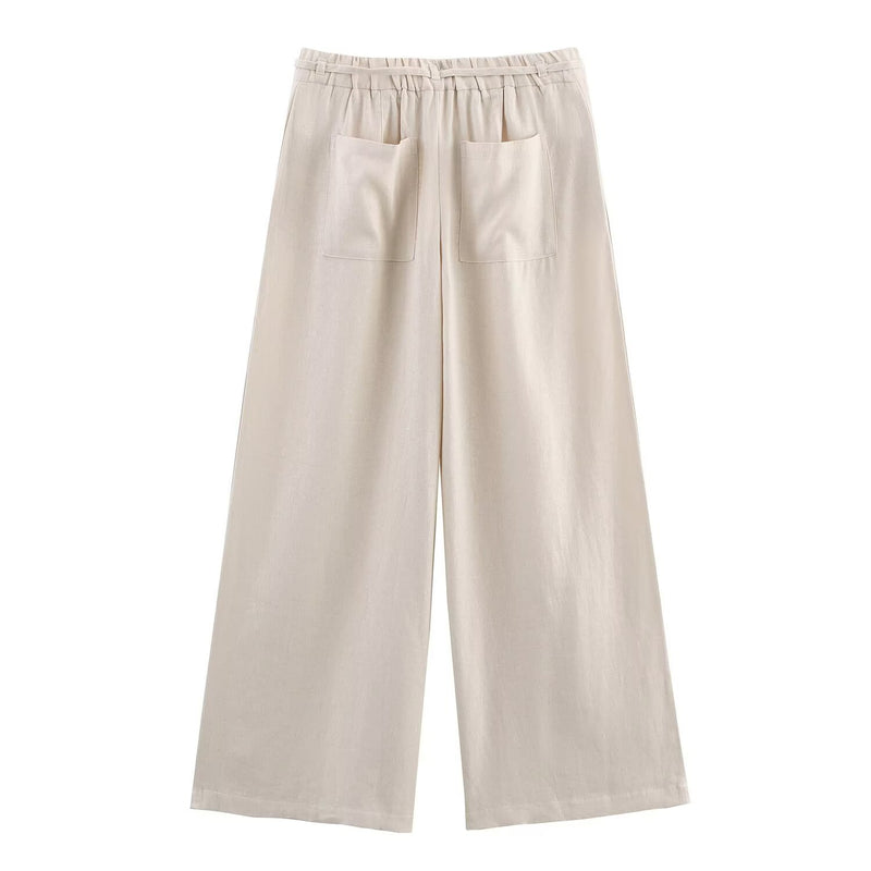 Emily | linen wide leg pants