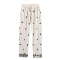 Hazel | linen wide leg pants