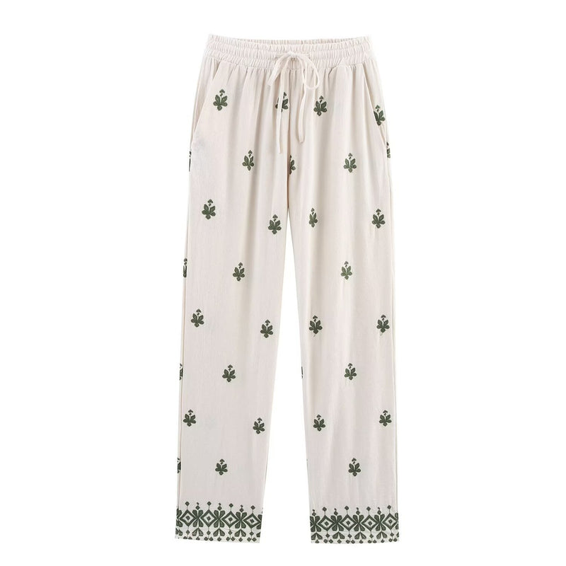Hazel | linen wide leg pants