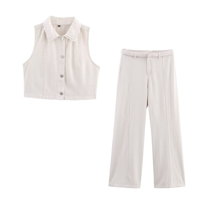 Amber | linen matching set