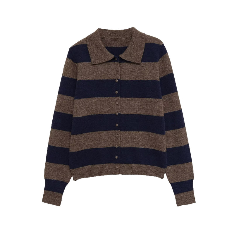 Imogen | striped knit cardigan