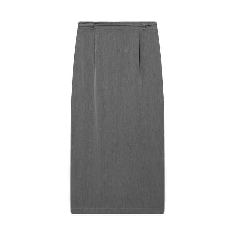 Wren | Tailored Drawstring Midi Skirt
