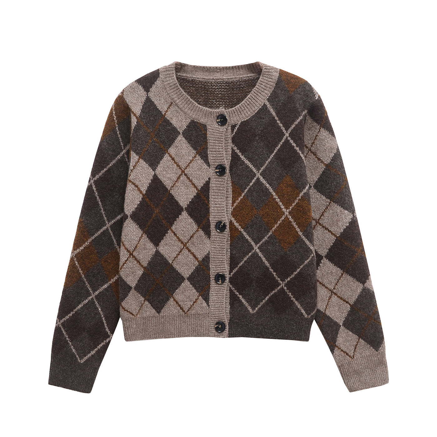 Ivy | argyle knit cardigan