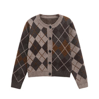 Ivy | argyle knit cardigan