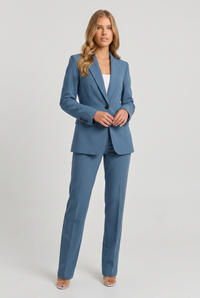 Bianca Blazer Trousers Suit Blue - Front
