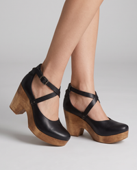 Eleanora | Women's Platform Wedge Heels Black
