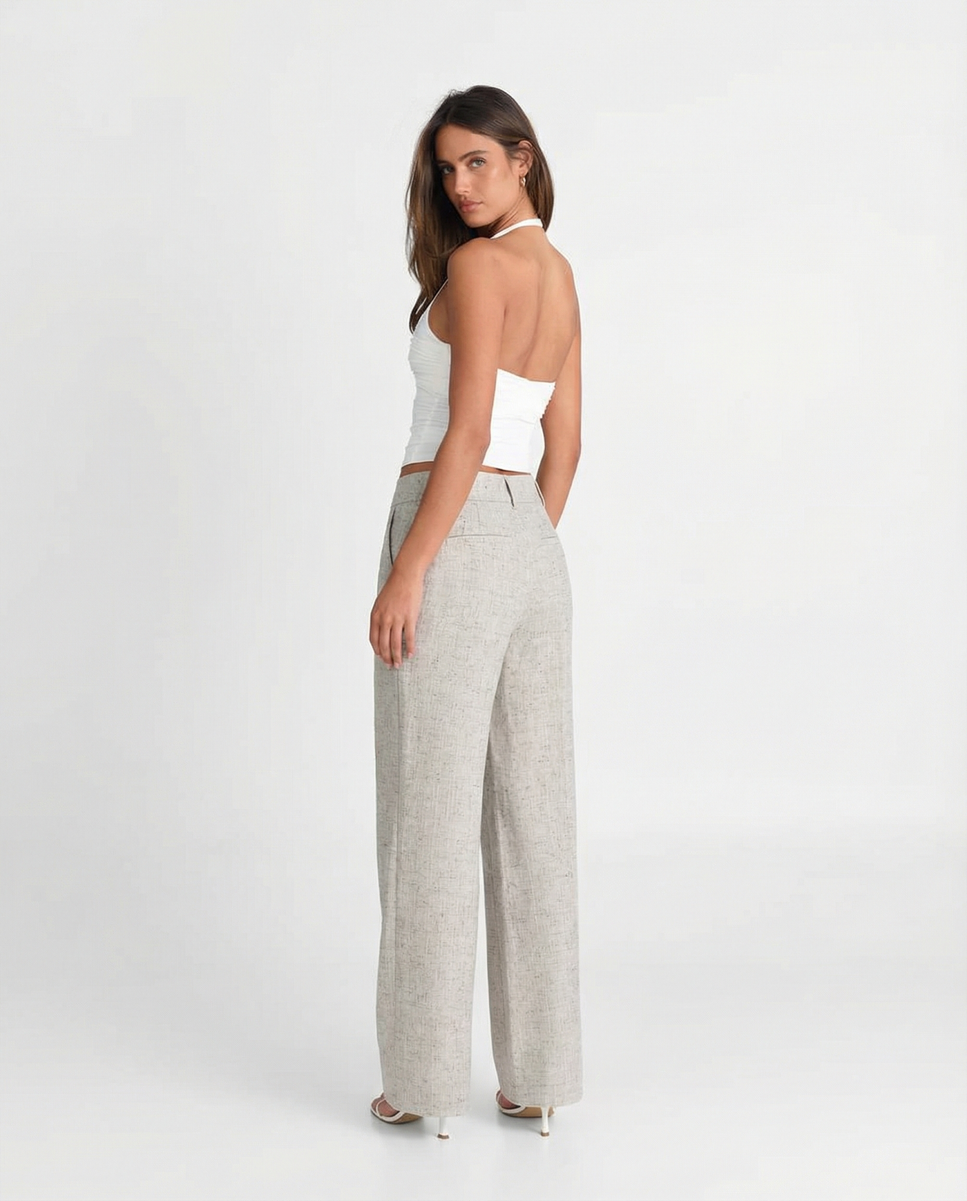 Chloe | linen wide leg pants