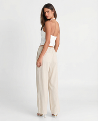 Francesca | linen wide leg pants