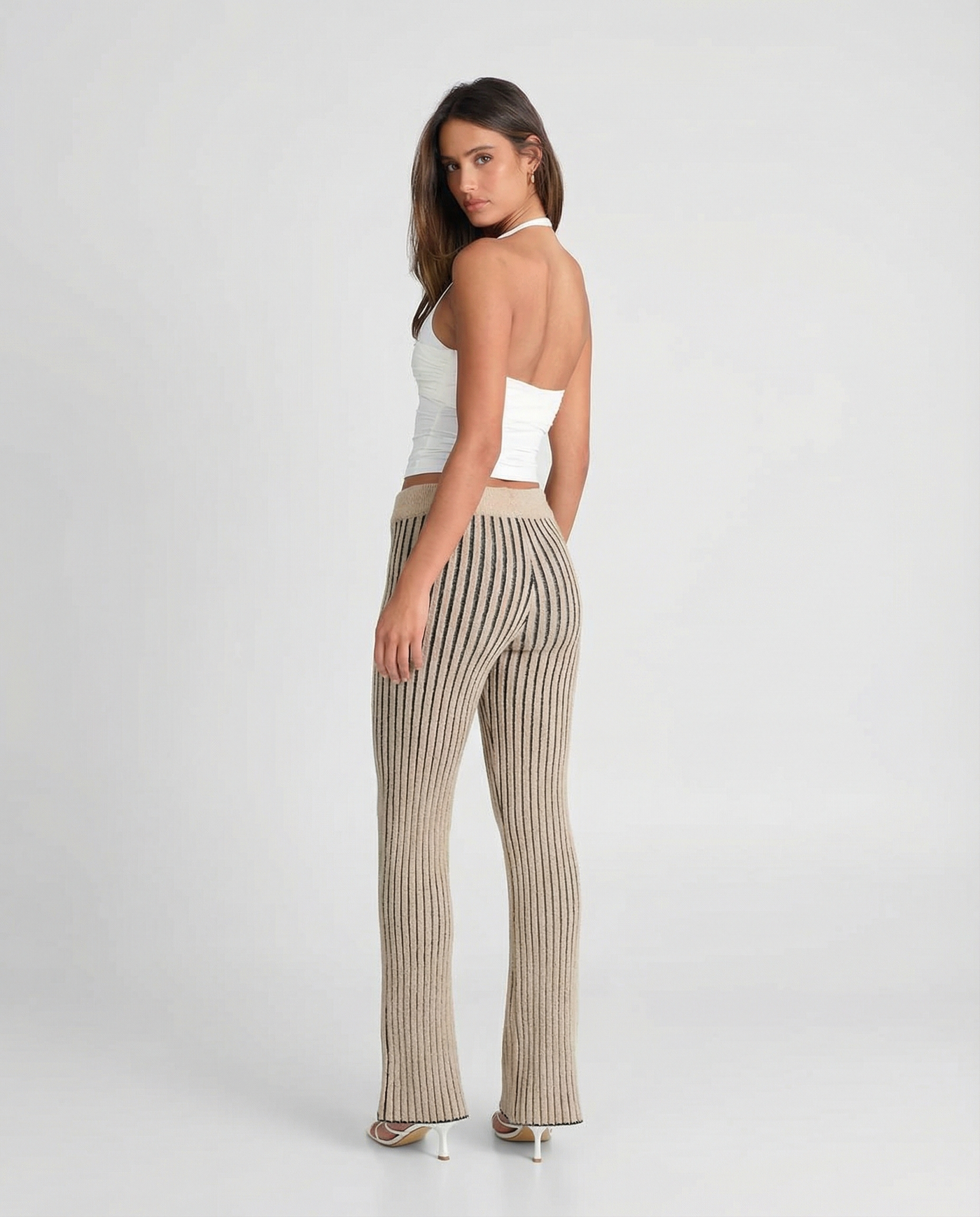 Mollie | striped wide leg pants