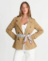 Tabitha | cropped trench coat