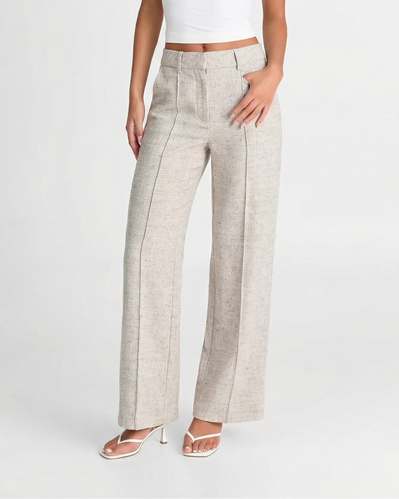 Chloe | linen wide leg pants
