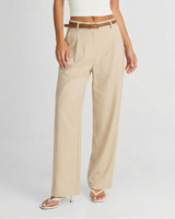 Nicole | linen wide leg pants