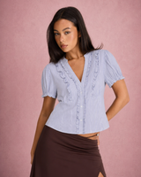 Nora | ruffle top