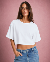 Amelia | white crop top
